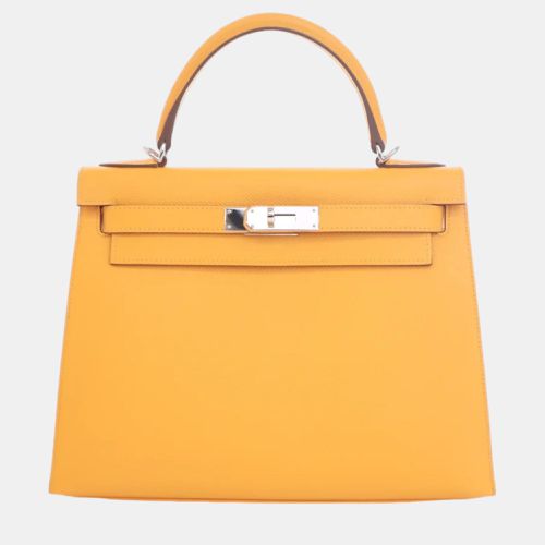 Hermes Jaune D'or Epsom Leather Kelly 28 Tote Bag - Hermes - Modalova