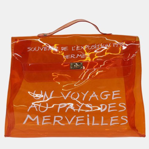 Hermes Orange Vinyl Souvenir De L'Exposition Kelly handbag - Hermes - Modalova