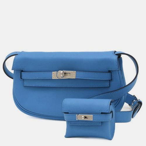 Hermes Blue Swift Leather Kelly Move Shoulder Bag - Hermes - Modalova