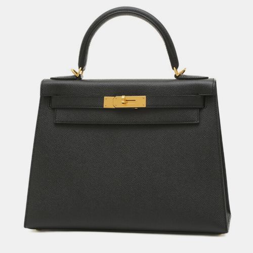 Hermes Black Epsom Leather Kelly 28 Tote Bag - Hermes - Modalova