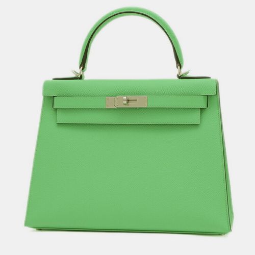 Hermes Vert Comic Epson Kelly 28 Handbag - Hermes - Modalova