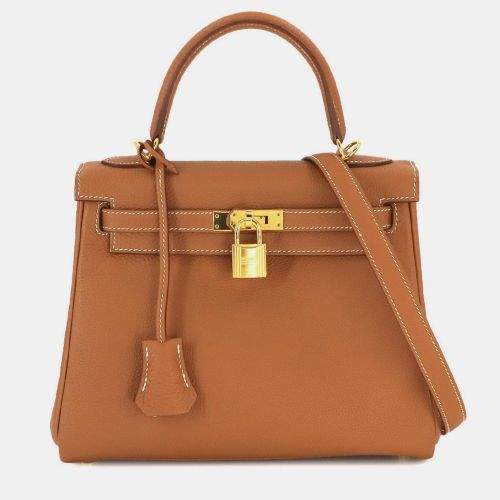 Hermes Gold Togo Kelly 25 Bag - Hermes - Modalova