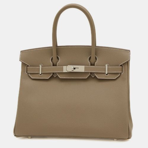 Hermes Etoupe Epson Birkin 30 Handbag - Hermes - Modalova