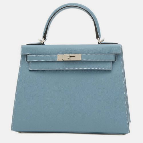 Hermes New Blue Jean Epsom Kelly 28 Handbag - Hermes - Modalova