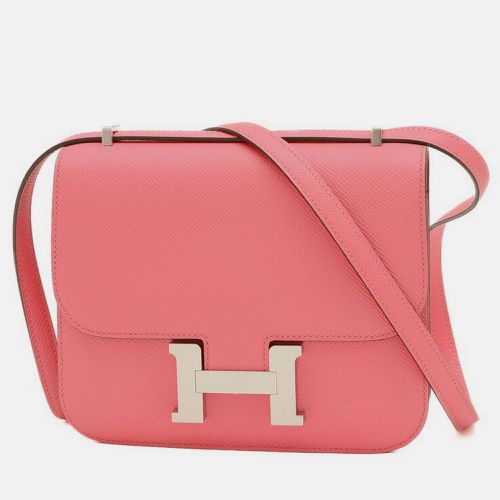 Hermes Rose Azalee Epsom Constance 18 Miroir Shoulder Bag - Hermes - Modalova