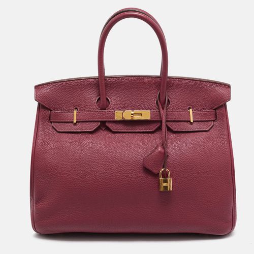 Hermes Tosca Togo Leather Gold Finished Birkin 35 Bag - Hermes - Modalova