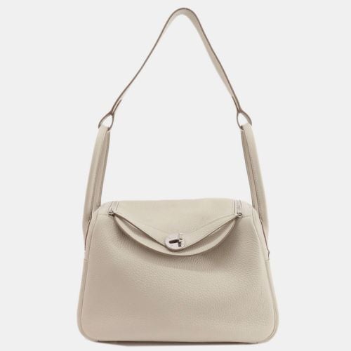 Hermes White Taurillon Lindy 26 Handbag - Hermes - Modalova