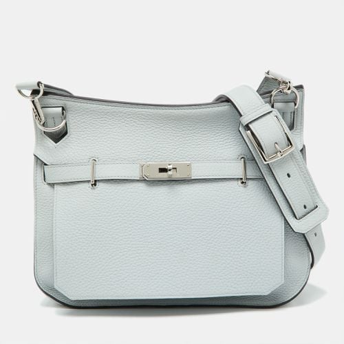 Hermès Blue Pale Taurillon Clemence Leather Palladium Finish Jypsiere 28 Bag - Hermes - Modalova