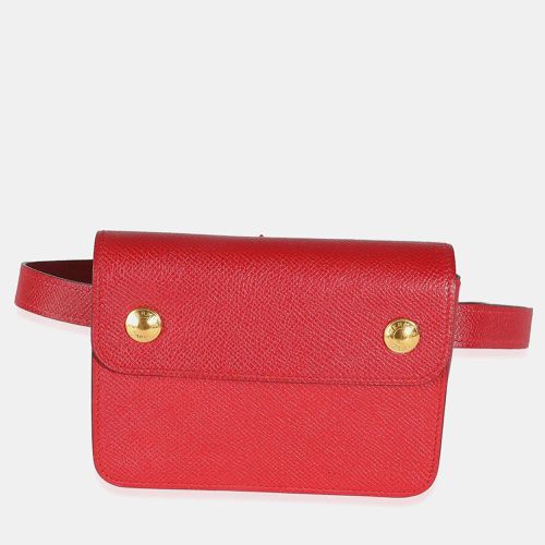 Hermes Rouge Vif Courchevel Pochette Belt Bag GHW - Hermes - Modalova