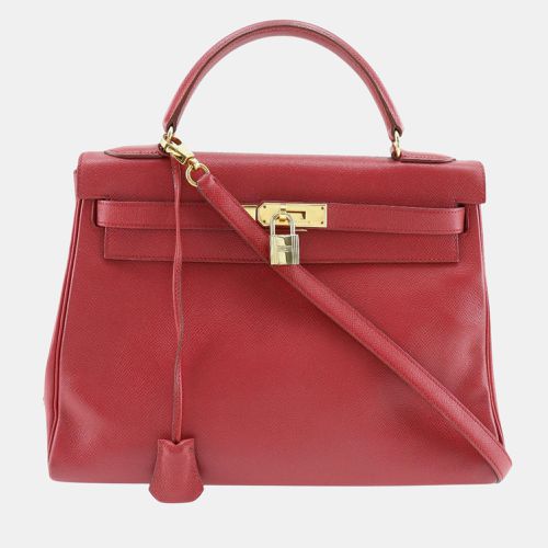 Hermes Red Courchevel Leather Kelly 32 Tote Bag - Hermes - Modalova