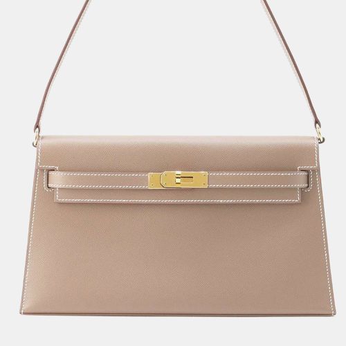 Hermes Étoupe Madame Leather Kelly Elan Shoulder Bag - Hermes - Modalova