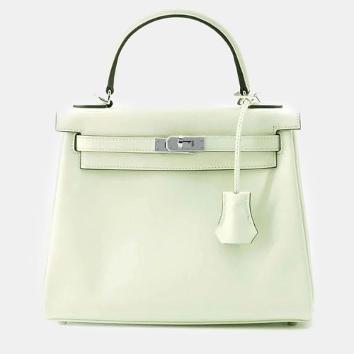 Vert Fizz Swift Leather Kelly Retourne 25 Top Handle Bag - Hermes - Modalova