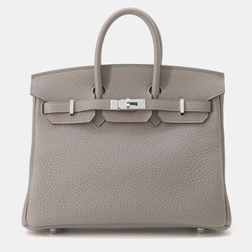 Hermes Gris Meyer Togo Leather Birkin 25 Tote Bag - Hermes - Modalova