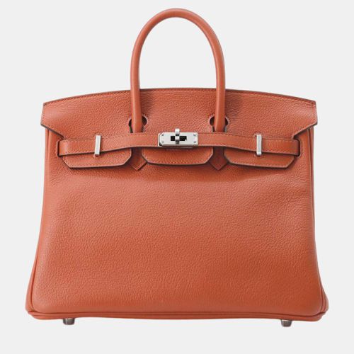 Hermes Verso Cuivre/Blue Royale Taurillon Nobillo 25 Birkin Tote Bag - Hermes - Modalova