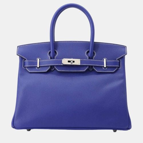 Hermes Candy Blue Electric/Mykonos Epsom 30 Birkin Tote Bag - Hermes - Modalova