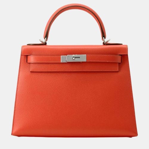 Hermes Tomate Epsom Kelly Sellier 28 Top Handle Bag - Hermes - Modalova