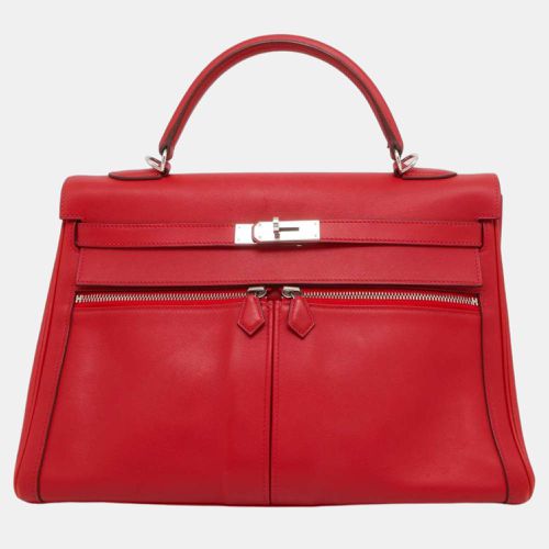 Hermes Vermilion Swift Leather Kelly Lakis 35 Top Handle Bags - Hermes - Modalova