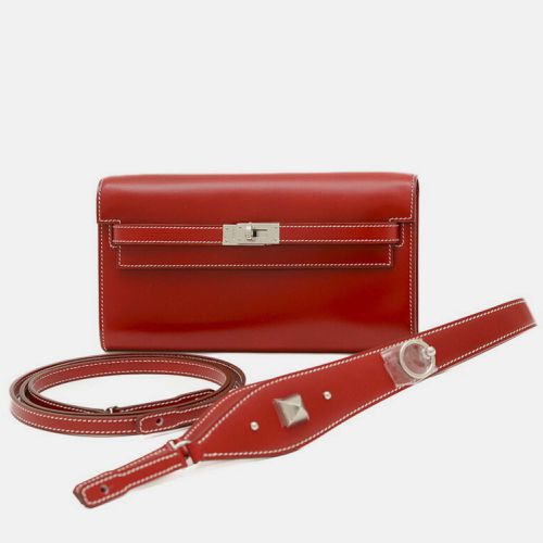 Hermes Red Box Calf Kelly To Go Lock Shoulder Bag - Hermes - Modalova