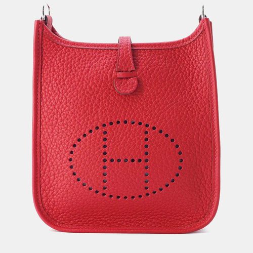 Rouge Casaque Taurillon Clemence Evelyne Amazon Bag Size TPM - Hermes - Modalova