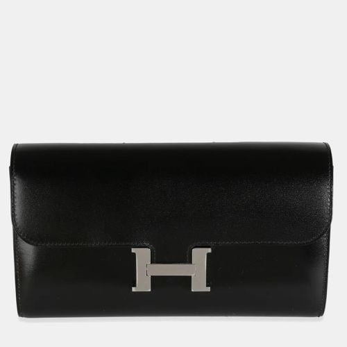 Hermes Black Box Rock Constance On The Go Wallet PHW - Hermes - Modalova