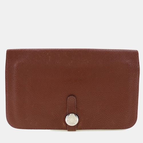 Taurillon Clemence Leather Dogon Wallet - Hermes - Modalova