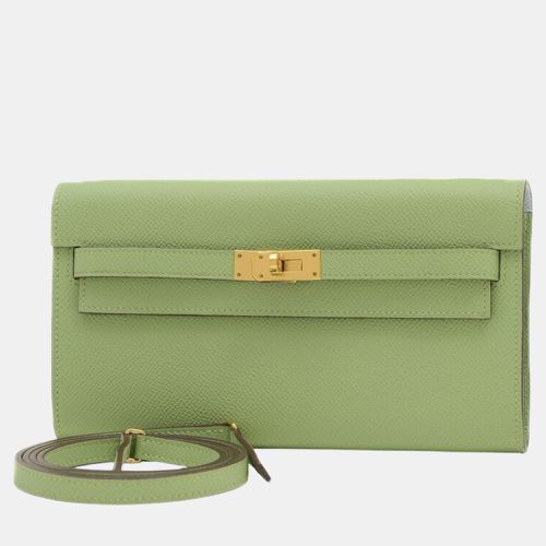 Hermes Vert Cricket Blue Brume Kelly To Go Verso Shoulder Bag - Hermes - Modalova