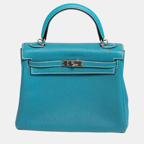 Hermes Kelly 25 bleu jean with PHW bag - Hermes - Modalova