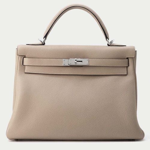 Hermes Gris Tourterelle Togo Leather Kelly 32 Handbag - Hermes - Modalova