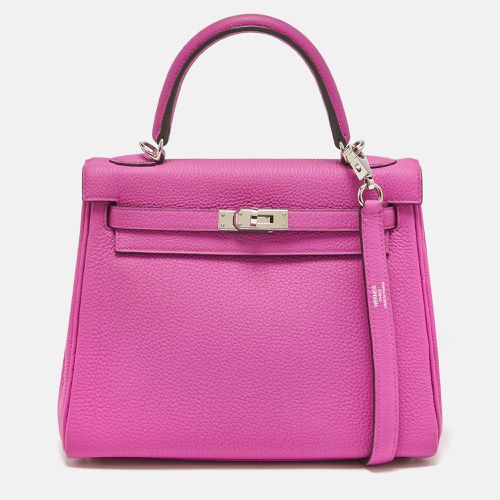 Hermès Magnolia Togo Leather Palladium Finish Kelly Retourne 25 Bag - Hermes - Modalova