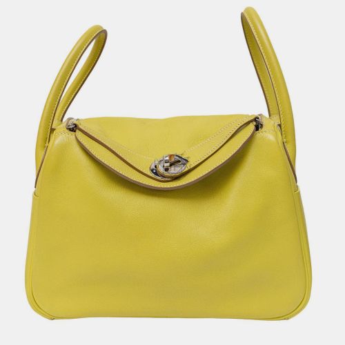 Hermes Lime Swift Leather Lindy 26 Bag - Hermes - Modalova