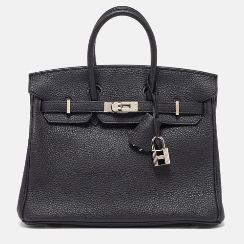 Hermes Black Togo Leather Palladium Finish Birkin 25 Bag - Hermes - Modalova