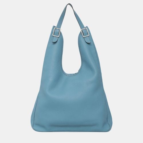 Hermes Blue Leather Massai GM Hobo Bag - Hermes - Modalova