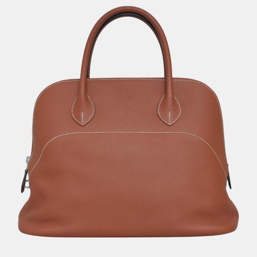 Hermes Brown Taurillon Clemence Bolide 35 Bag - Hermes - Modalova