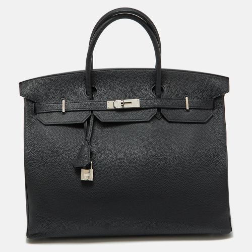 Hermes Black Taurillon Togo Leather Palladium Finish 40 Birkin Bag - Hermes - Modalova