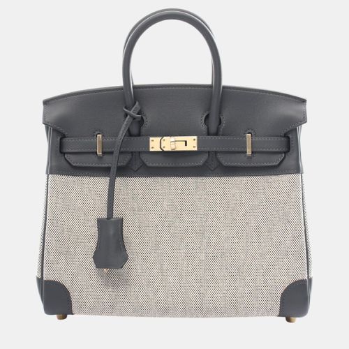 Hermes Birkin 25 Ecru Gris Misty Handbag - Hermes - Modalova