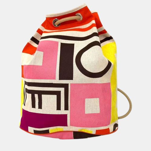 Hermes Cotton Canvas Sac Marin Recif Backpack - Hermes - Modalova