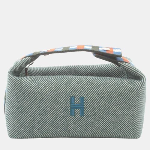 Hermes Wool Bridacabrac PM Handbag Green Canvas - Hermes - Modalova