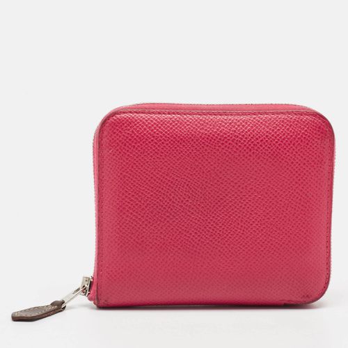 Hermes Rose Extreme Epsom Leather Silk'In Compact Wallet - Hermes - Modalova