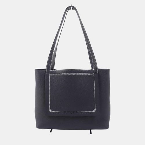 Hermes Cabasselier 31 Taurillon Clemence Tote Bag Black Leather - Hermes - Modalova