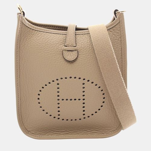 Hermes Evelyne TPM Shoulder Bag Beige Leather - Hermes - Modalova