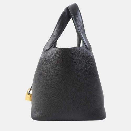 Hermes Picotin Lock PM 18 Handbag Black Leather - Hermes - Modalova