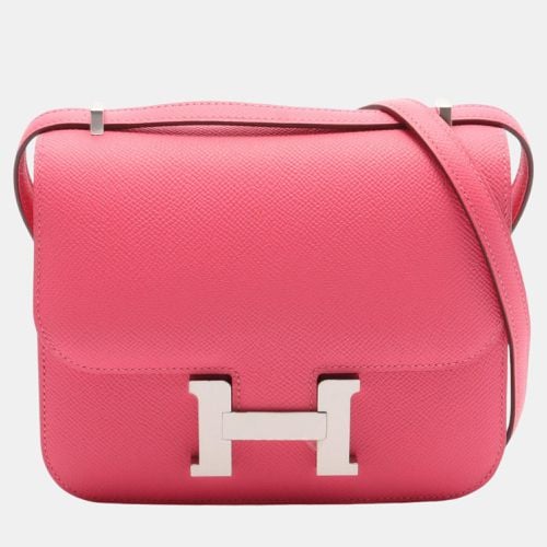 Hermes Constance 3 Mini Shoulder Bag Pink Leather - Hermes - Modalova