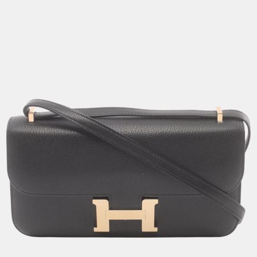 Hermes Constance Elan Miroir Shoulder Bag Black Leather - Hermes - Modalova