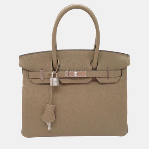 Hermes Togo Leather Birkin 30 Handbag Beige Leather - Hermes - Modalova