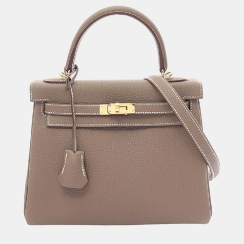 Hermes Kelly 25 Togo Handbag Brown Others - Hermes - Modalova