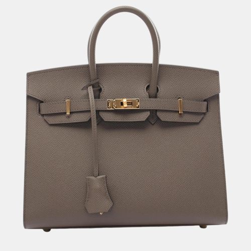 Hermes Birkin Sellier 25 Handbag Grey Leather - Hermes - Modalova