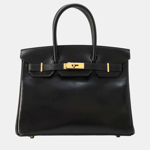 Hermes Birkin Black Box Calf Leather Size 30 - Hermes - Modalova