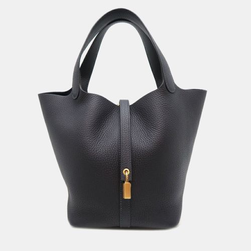 Hermes Caban (Black) Taurillon Clemence Picotin Lock MM handbag - Hermes - Modalova