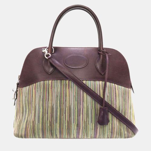 Purple Vibrato Box Calf Raisin Bolide 31 Handbag - Hermes - Modalova