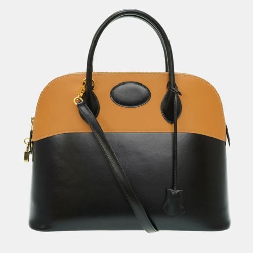 Hermes Black/Natural Box Calf/Veau Chamonix Bolide 35 Handbag - Hermes - Modalova